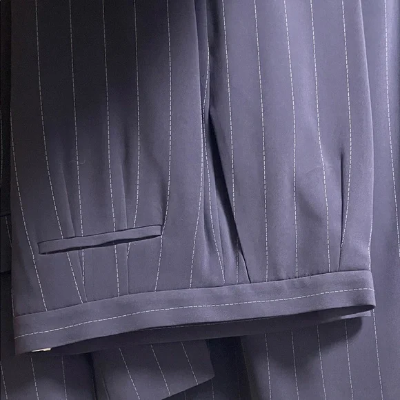 Talbots Women's Navy Pinstripe Suit - Picture 4 of 6